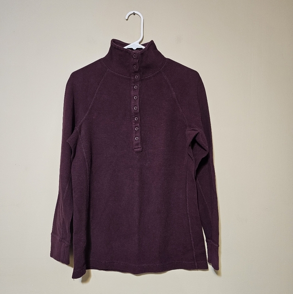 Duluth Trading Co Heritage Ribbed Mock Turtleneck Sweater Women's Size Small - Picture 1 of 5